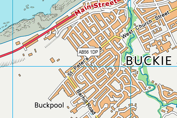 AB56 1DP map - OS VectorMap District (Ordnance Survey)
