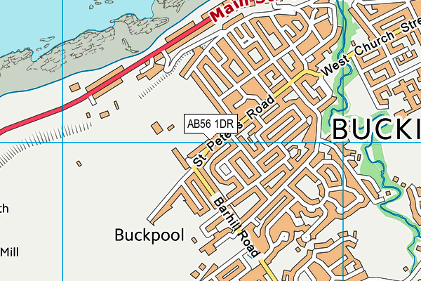 AB56 1DR map - OS VectorMap District (Ordnance Survey) AB56 1DR map - OS VectorMap District (Ordnance Survey)