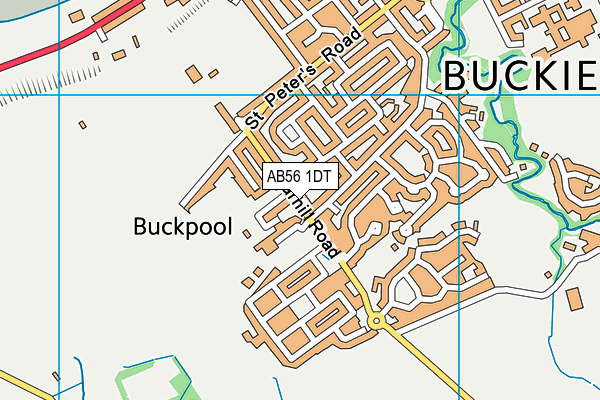 AB56 1DT map - OS VectorMap District (Ordnance Survey) AB56 1DT map - OS VectorMap District (Ordnance Survey)