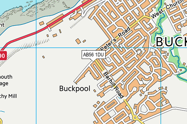 AB56 1DU map - OS VectorMap District (Ordnance Survey) AB56 1DU map - OS VectorMap District (Ordnance Survey)