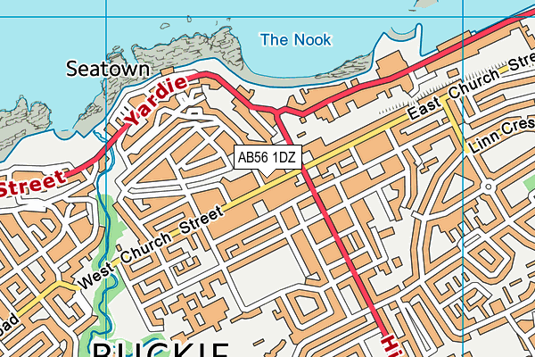 AB56 1DZ map - OS VectorMap District (Ordnance Survey) AB56 1DZ map - OS VectorMap District (Ordnance Survey)
