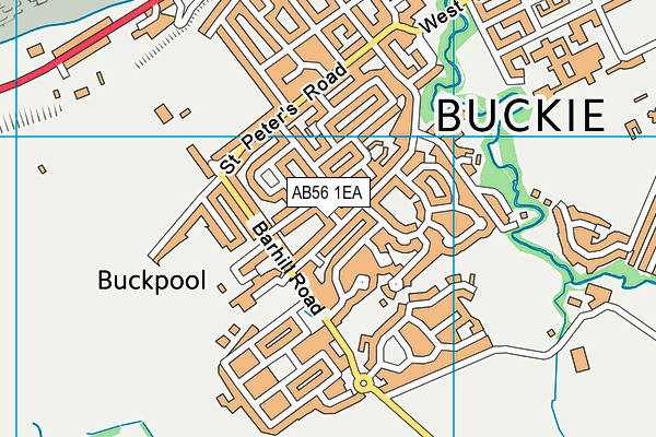 AB56 1EA map - OS VectorMap District (Ordnance Survey) AB56 1EA map - OS VectorMap District (Ordnance Survey)