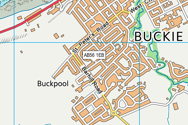 AB56 1EB map - OS VectorMap District (Ordnance Survey) AB56 1EB map - OS VectorMap District (Ordnance Survey)