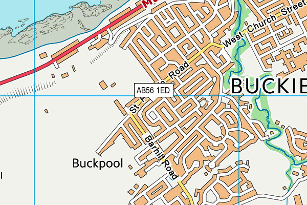 AB56 1ED map - OS VectorMap District (Ordnance Survey) AB56 1ED map - OS VectorMap District (Ordnance Survey)