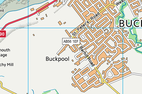 AB56 1EF map - OS VectorMap District (Ordnance Survey) AB56 1EF map - OS VectorMap District (Ordnance Survey)