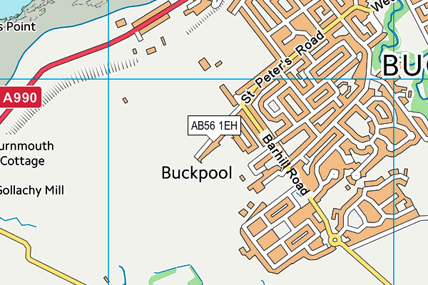 AB56 1EH map - OS VectorMap District (Ordnance Survey) AB56 1EH map - OS VectorMap District (Ordnance Survey)