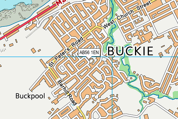 AB56 1EN map - OS VectorMap District (Ordnance Survey)