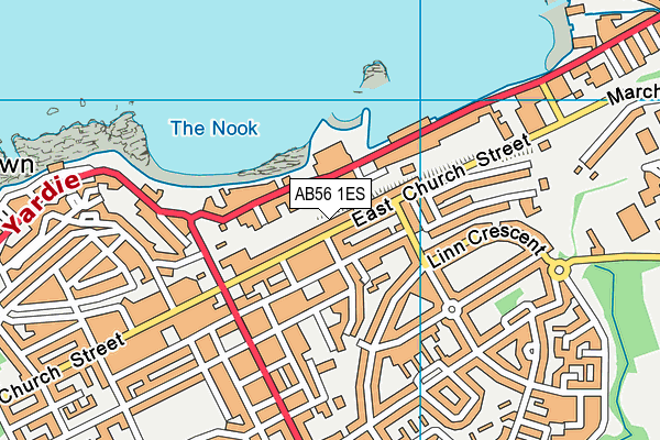 AB56 1ES map - OS VectorMap District (Ordnance Survey) AB56 1ES map - OS VectorMap District (Ordnance Survey)