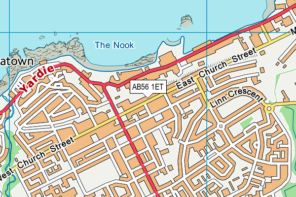 AB56 1ET map - OS VectorMap District (Ordnance Survey) AB56 1ET map - OS VectorMap District (Ordnance Survey)