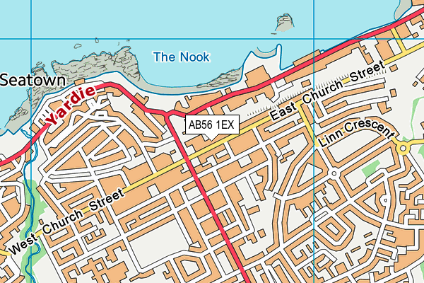 AB56 1EX map - OS VectorMap District (Ordnance Survey) AB56 1EX map - OS VectorMap District (Ordnance Survey)
