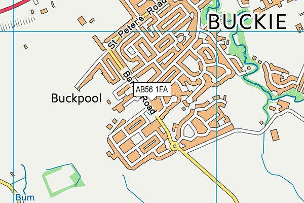 AB56 1FA map - OS VectorMap District (Ordnance Survey) AB56 1FA map - OS VectorMap District (Ordnance Survey)