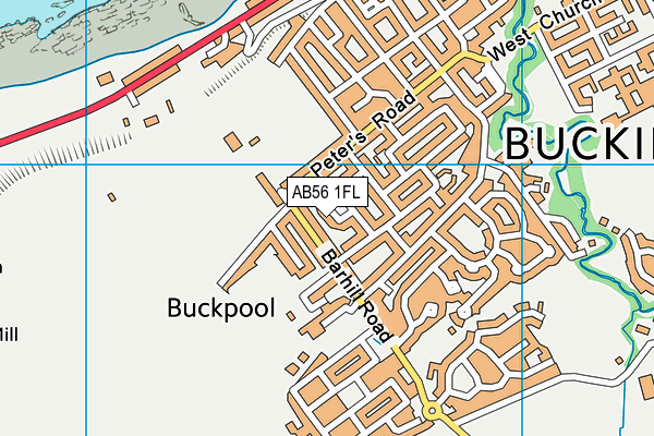 AB56 1FL map - OS VectorMap District (Ordnance Survey) AB56 1FL map - OS VectorMap District (Ordnance Survey)