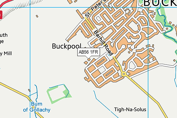 AB56 1FR map - OS VectorMap District (Ordnance Survey) AB56 1FR map - OS VectorMap District (Ordnance Survey)
