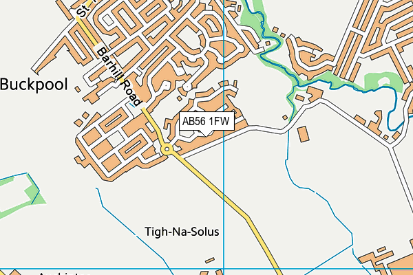 AB56 1FW map - OS VectorMap District (Ordnance Survey) AB56 1FW map - OS VectorMap District (Ordnance Survey)