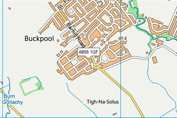 AB56 1GF map - OS VectorMap District (Ordnance Survey) AB56 1GF map - OS VectorMap District (Ordnance Survey)