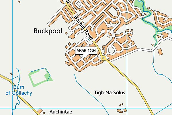 AB56 1GH map - OS VectorMap District (Ordnance Survey)