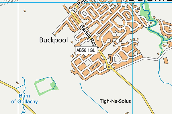 AB56 1GL map - OS VectorMap District (Ordnance Survey) AB56 1GL map - OS VectorMap District (Ordnance Survey)