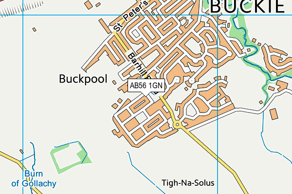 AB56 1GN map - OS VectorMap District (Ordnance Survey)