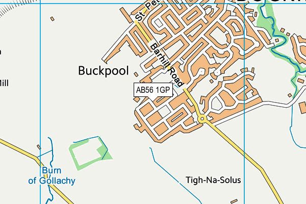 AB56 1GP map - OS VectorMap District (Ordnance Survey) AB56 1GP map - OS VectorMap District (Ordnance Survey)