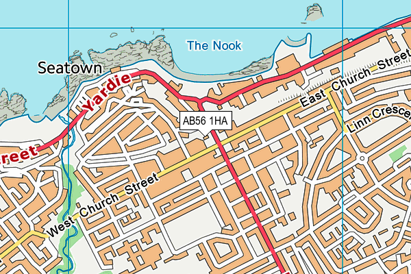 AB56 1HA map - OS VectorMap District (Ordnance Survey) AB56 1HA map - OS VectorMap District (Ordnance Survey)
