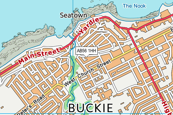 AB56 1HH map - OS VectorMap District (Ordnance Survey) AB56 1HH map - OS VectorMap District (Ordnance Survey)
