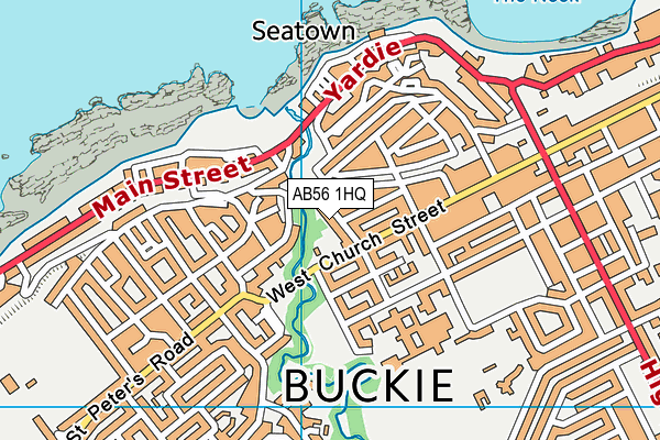 AB56 1HQ map - OS VectorMap District (Ordnance Survey)