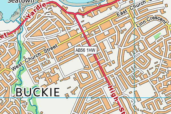 AB56 1HW map - OS VectorMap District (Ordnance Survey) AB56 1HW map - OS VectorMap District (Ordnance Survey)
