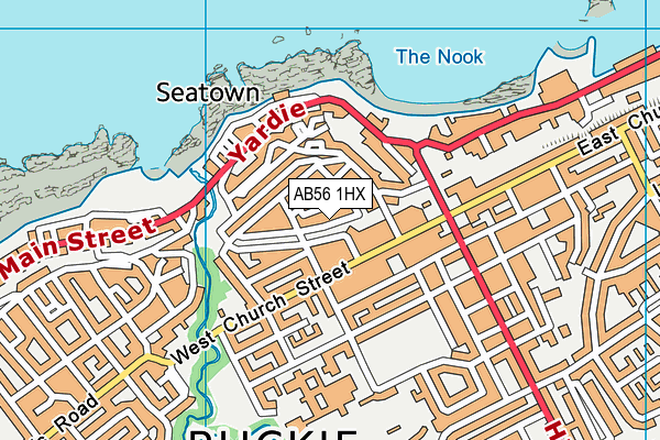 AB56 1HX map - OS VectorMap District (Ordnance Survey) AB56 1HX map - OS VectorMap District (Ordnance Survey)
