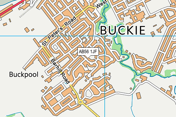 AB56 1JF map - OS VectorMap District (Ordnance Survey) AB56 1JF map - OS VectorMap District (Ordnance Survey)