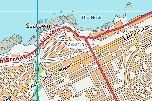 AB56 1JN map - OS VectorMap District (Ordnance Survey) AB56 1JN map - OS VectorMap District (Ordnance Survey)