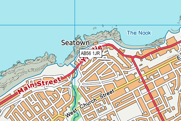 AB56 1JR map - OS VectorMap District (Ordnance Survey) AB56 1JR map - OS VectorMap District (Ordnance Survey)