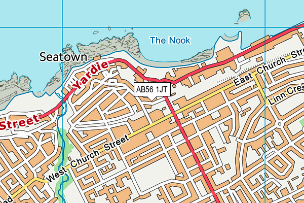 AB56 1JT map - OS VectorMap District (Ordnance Survey) AB56 1JT map - OS VectorMap District (Ordnance Survey)