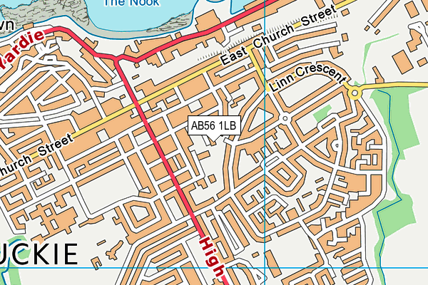AB56 1LB map - OS VectorMap District (Ordnance Survey) AB56 1LB map - OS VectorMap District (Ordnance Survey)