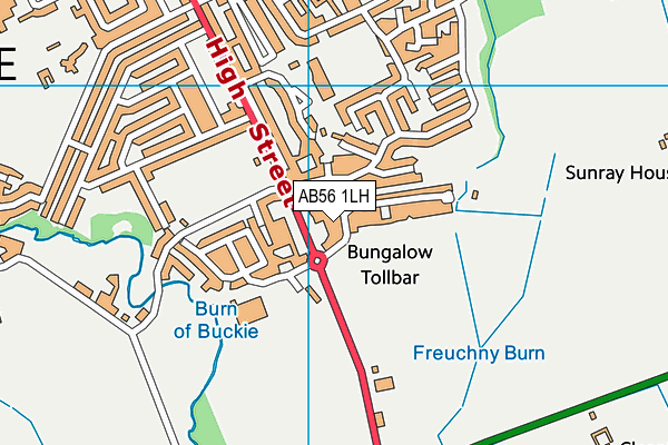 AB56 1LH map - OS VectorMap District (Ordnance Survey) AB56 1LH map - OS VectorMap District (Ordnance Survey)