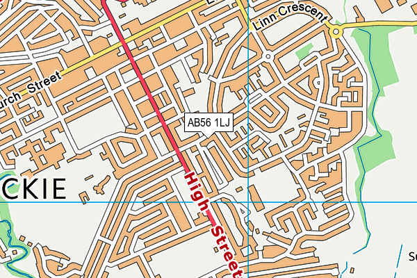 AB56 1LJ map - OS VectorMap District (Ordnance Survey) AB56 1LJ map - OS VectorMap District (Ordnance Survey)