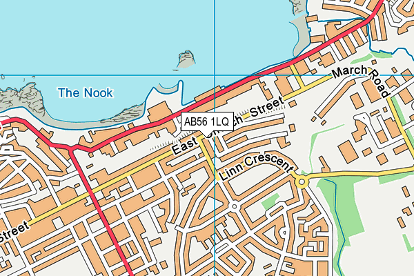 AB56 1LQ map - OS VectorMap District (Ordnance Survey) AB56 1LQ map - OS VectorMap District (Ordnance Survey)