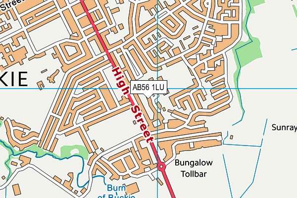 AB56 1LU map - OS VectorMap District (Ordnance Survey) AB56 1LU map - OS VectorMap District (Ordnance Survey)