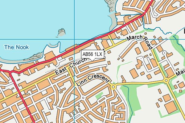 AB56 1LX map - OS VectorMap District (Ordnance Survey) AB56 1LX map - OS VectorMap District (Ordnance Survey)