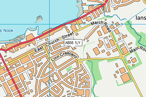 AB56 1LY map - OS VectorMap District (Ordnance Survey) AB56 1LY map - OS VectorMap District (Ordnance Survey)