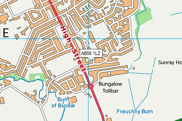 AB56 1LZ map - OS VectorMap District (Ordnance Survey) AB56 1LZ map - OS VectorMap District (Ordnance Survey)
