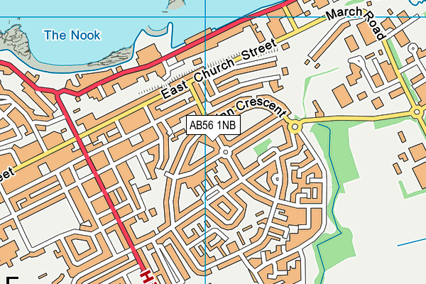 AB56 1NB map - OS VectorMap District (Ordnance Survey) AB56 1NB map - OS VectorMap District (Ordnance Survey)