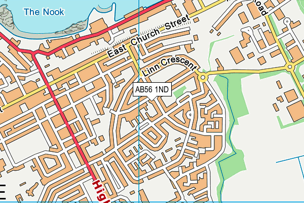 AB56 1ND map - OS VectorMap District (Ordnance Survey) AB56 1ND map - OS VectorMap District (Ordnance Survey)