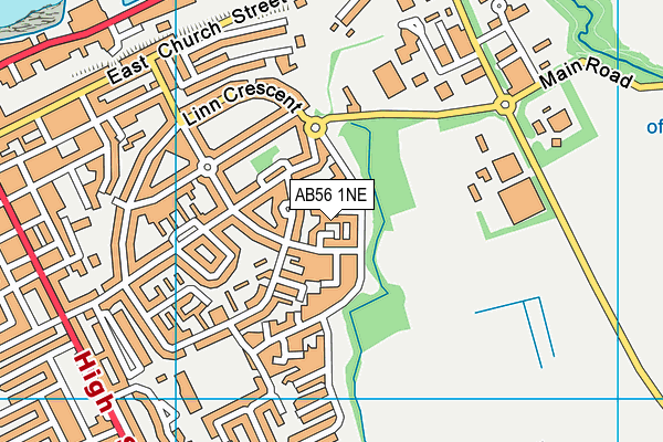 AB56 1NE map - OS VectorMap District (Ordnance Survey) AB56 1NE map - OS VectorMap District (Ordnance Survey)