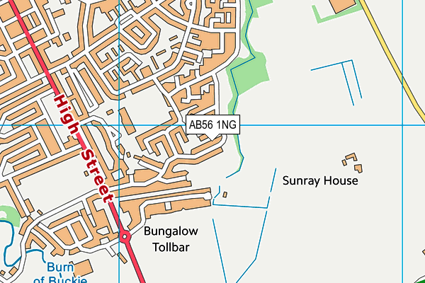AB56 1NG map - OS VectorMap District (Ordnance Survey) AB56 1NG map - OS VectorMap District (Ordnance Survey)