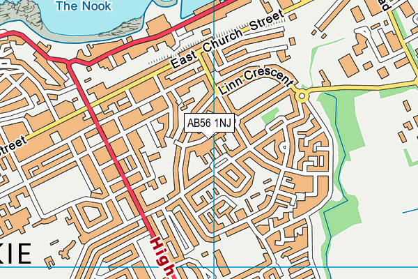 AB56 1NJ map - OS VectorMap District (Ordnance Survey) AB56 1NJ map - OS VectorMap District (Ordnance Survey)