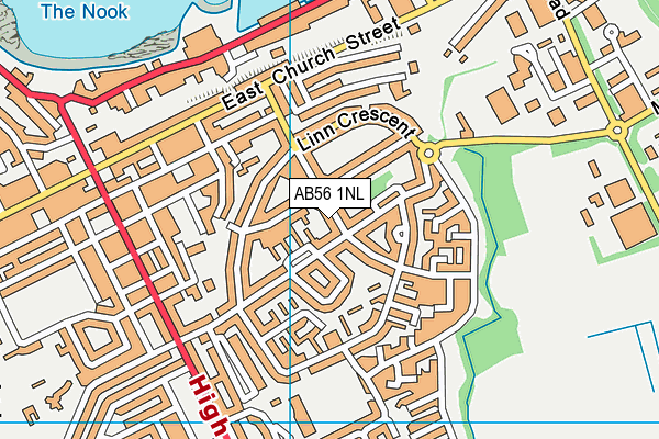 AB56 1NL map - OS VectorMap District (Ordnance Survey) AB56 1NL map - OS VectorMap District (Ordnance Survey)