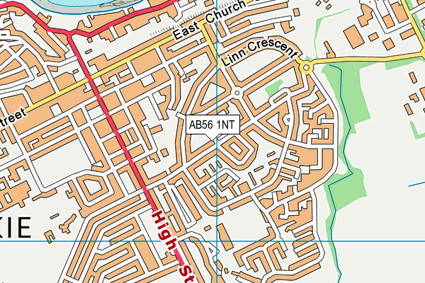 AB56 1NT map - OS VectorMap District (Ordnance Survey) AB56 1NT map - OS VectorMap District (Ordnance Survey)