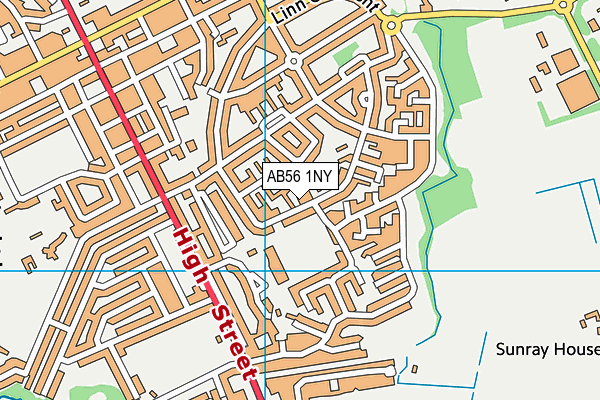 AB56 1NY map - OS VectorMap District (Ordnance Survey) AB56 1NY map - OS VectorMap District (Ordnance Survey)