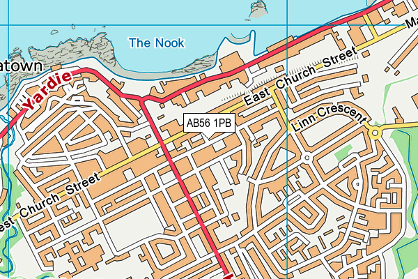 AB56 1PB map - OS VectorMap District (Ordnance Survey) AB56 1PB map - OS VectorMap District (Ordnance Survey)