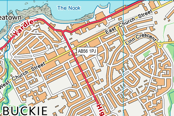 AB56 1PJ map - OS VectorMap District (Ordnance Survey) AB56 1PJ map - OS VectorMap District (Ordnance Survey)